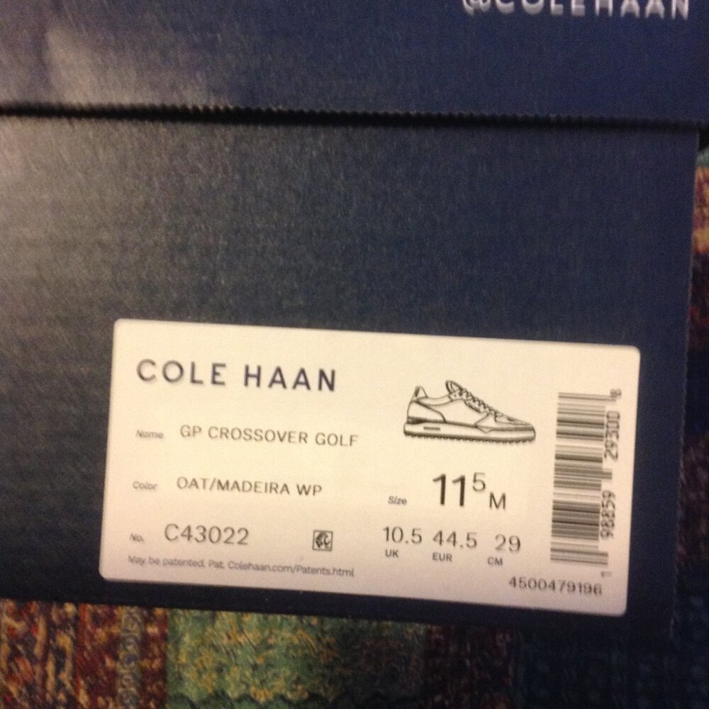 Cole Haan Men's GrandPro Crossover (Golf) Waterproof Leather Shoes - 11.5M - NIB - Picture 8 of 9